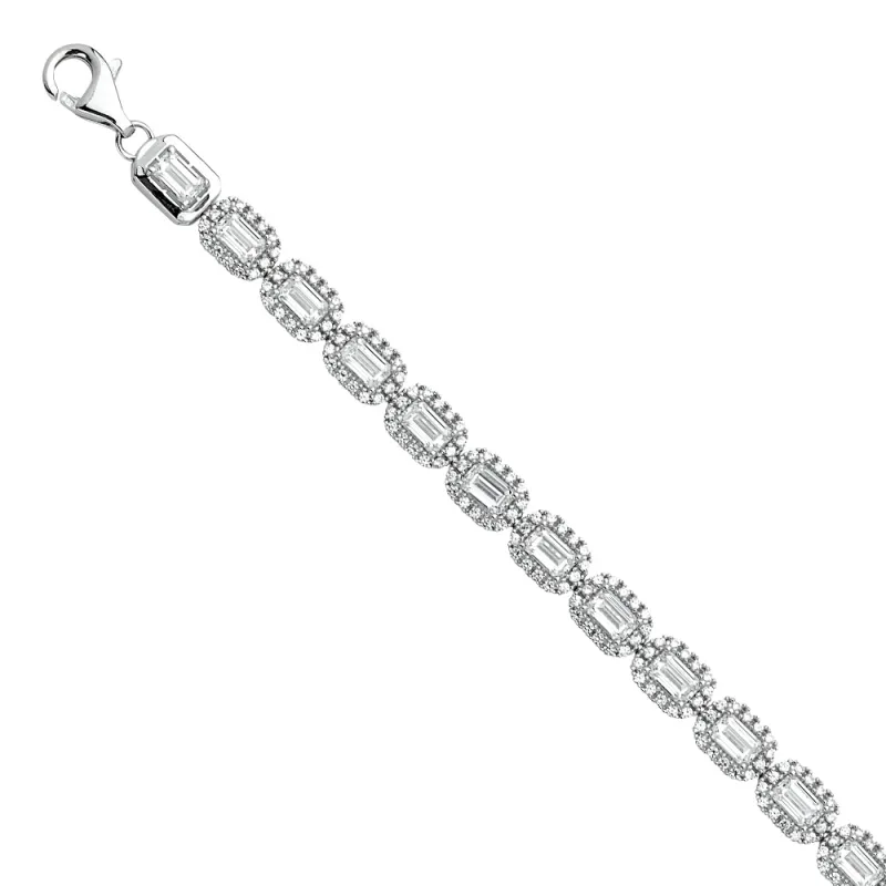 14KW Swarovski CZ Bracelet