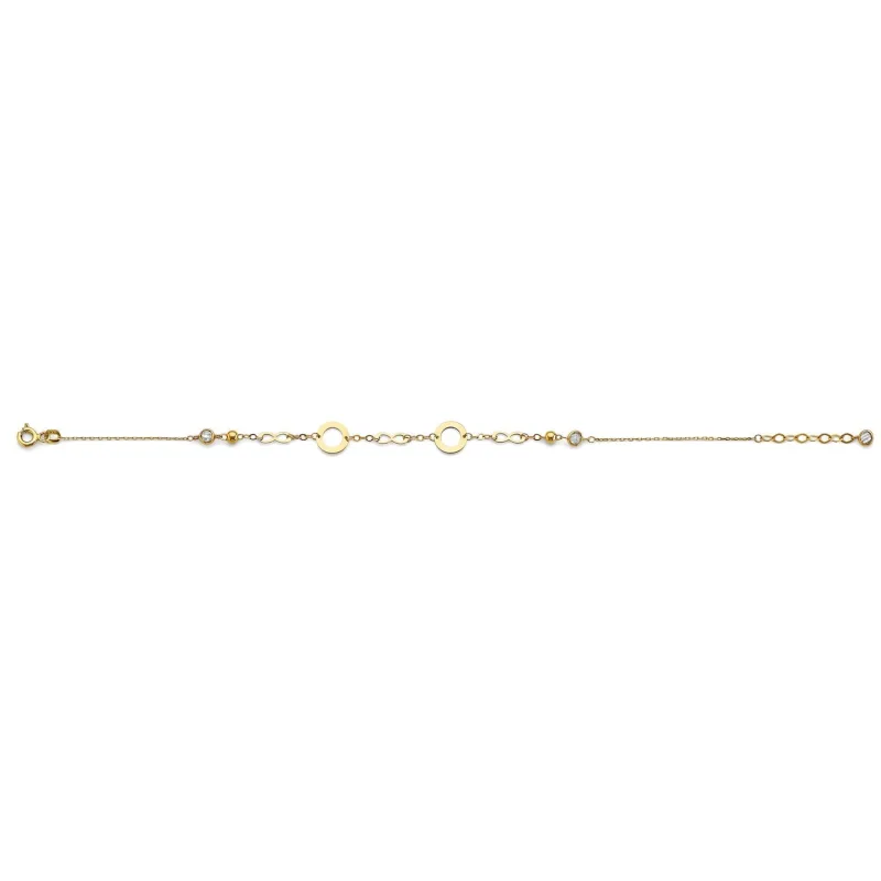 14KY Light CZ Bracelet