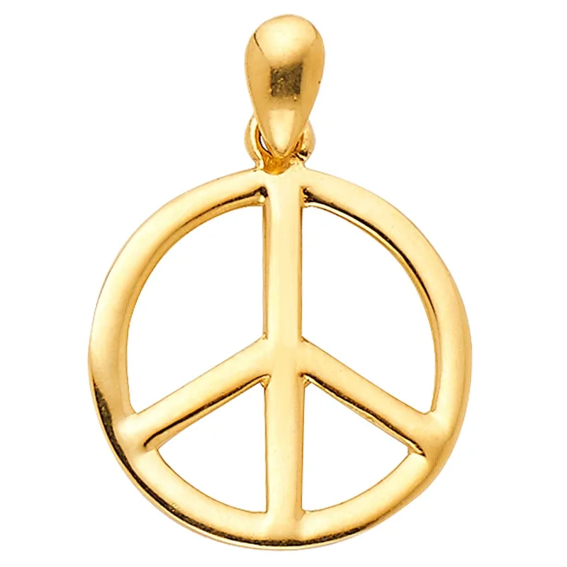 14KY PEACE PENDANT (PT593)