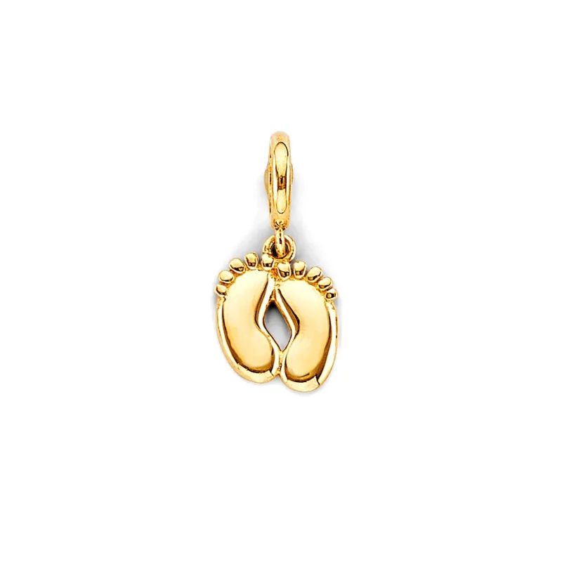 14KY Footprints Charm for Mix&Match Br