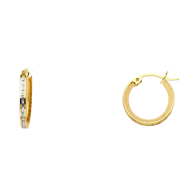 14K CZ EARRINGS (ER516)