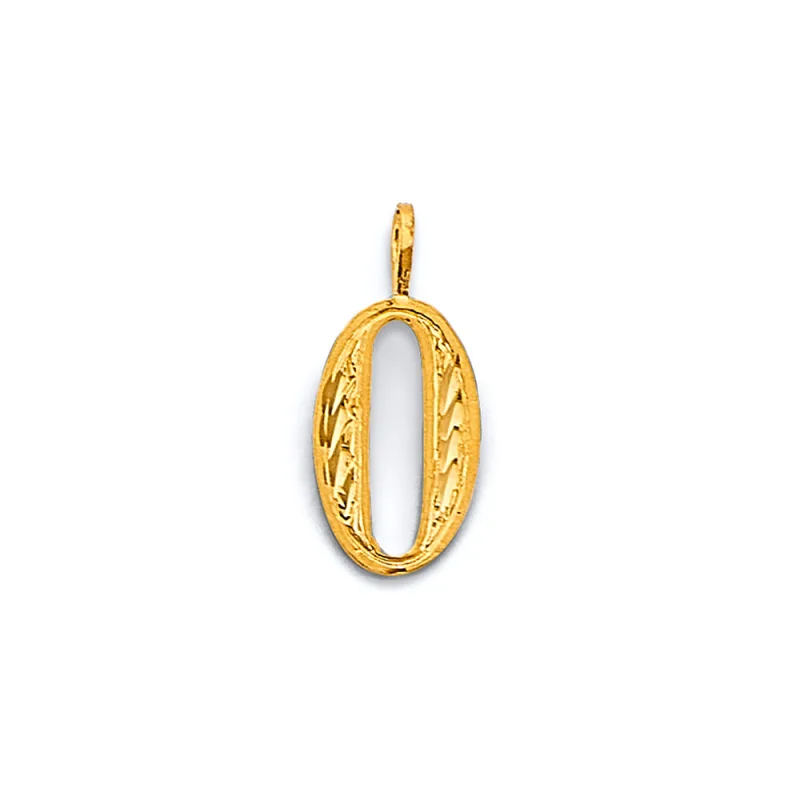 14KY D.C. Number Pendant