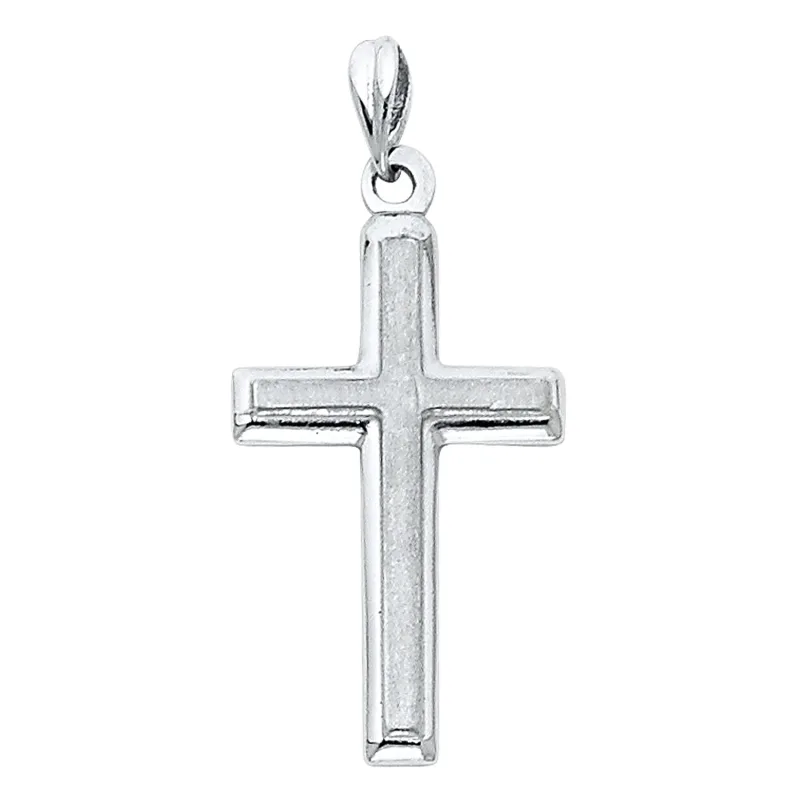 14KW LATIN CROSS PEND (13X28MM)