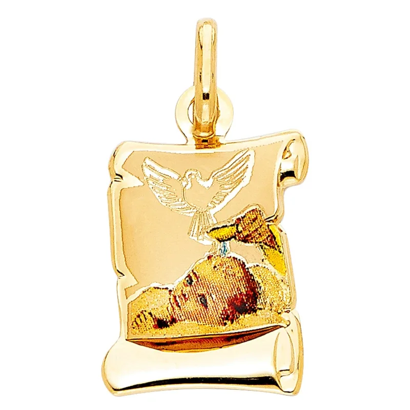14KY BAPTISM PICTURE PENDANT