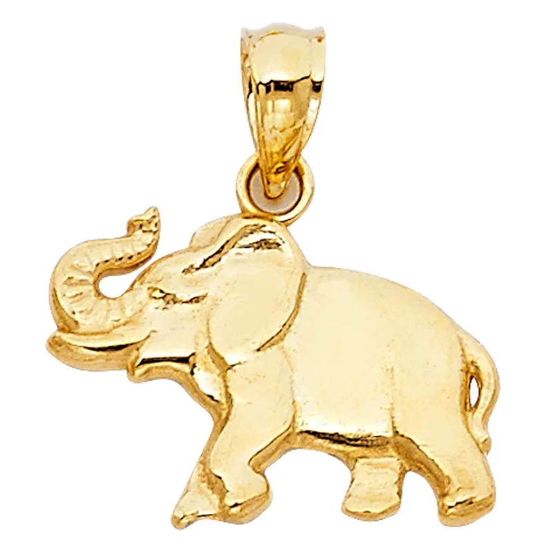 14KY ELEPHANT PENDANT