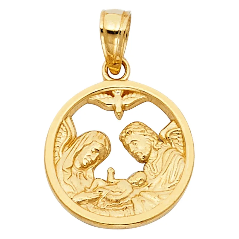 14KY BAPTISM CUT-OUT PENDANT