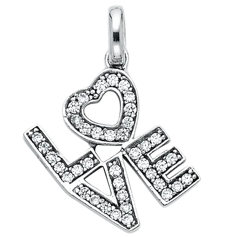 14KW LOVE PENDANT (PT773)