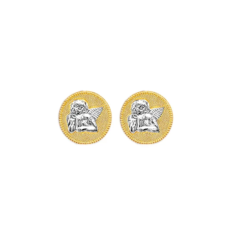 14K 2T Angel Push Back Earring