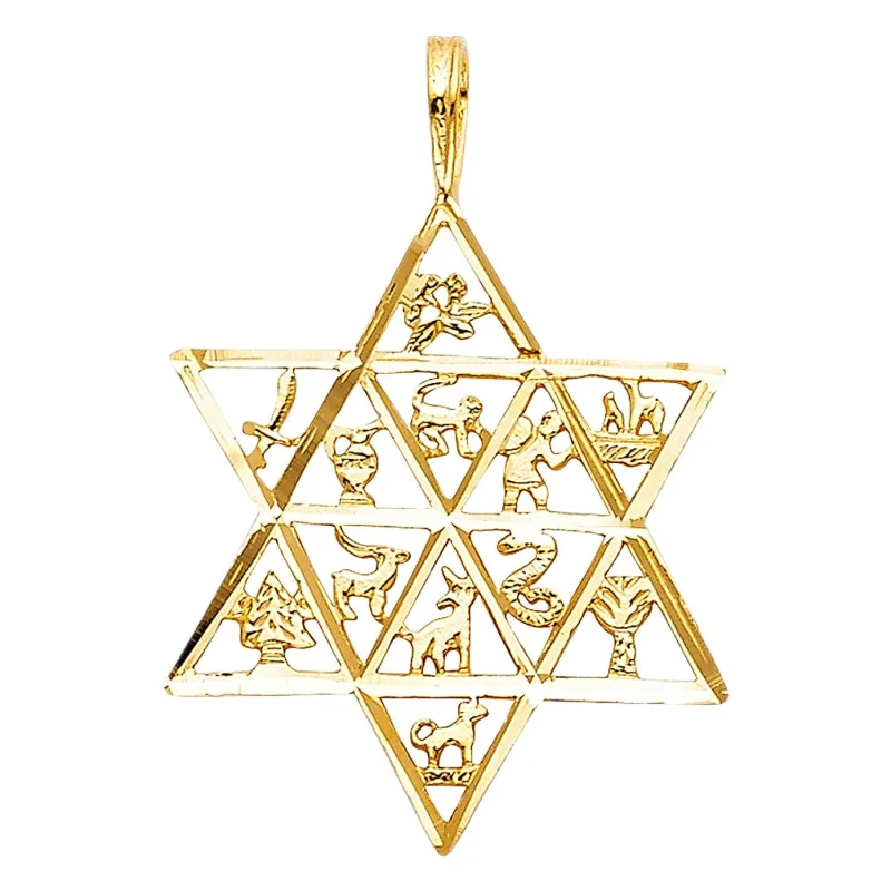 14KY 12 ANIMAL STAR PENDANT