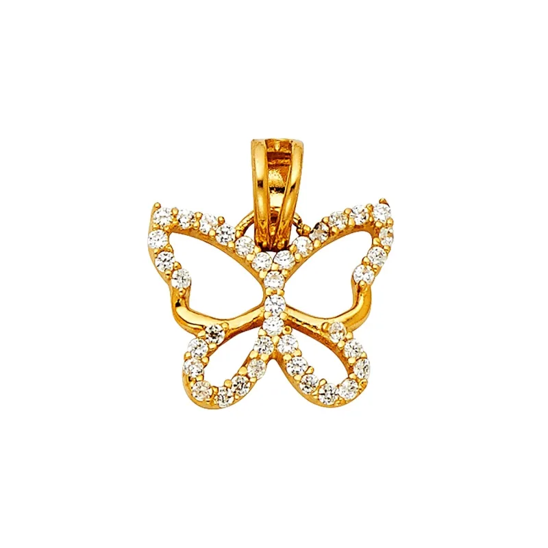 14KY BUTTERFLY PENDANT (PT769)