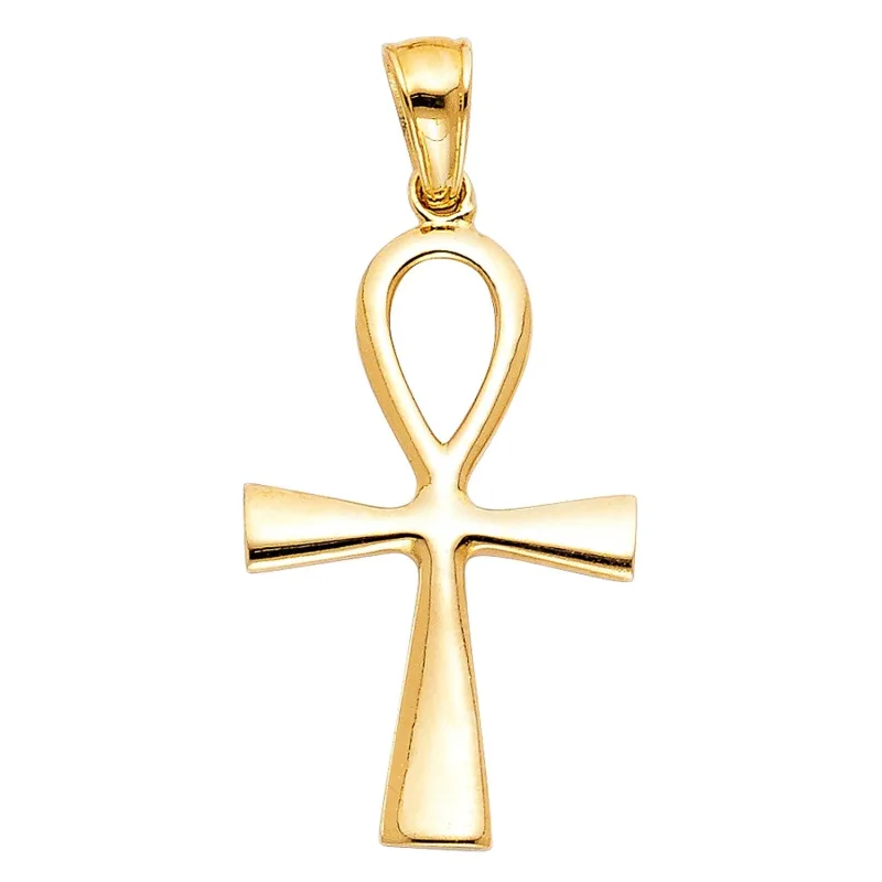 14KY ANKH CROSS PENDANT