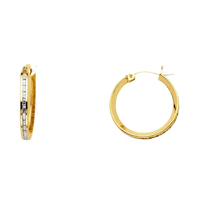 14K CZ EARRINGS (ER518)