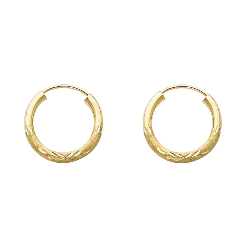 14KY 2MM BUD DC ENDLESS HOOP (15MM)