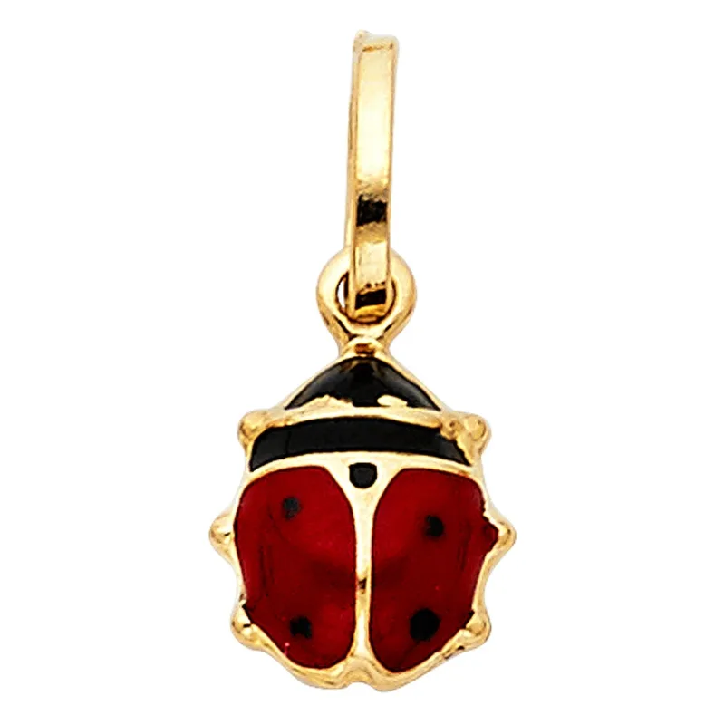 14KY HOLLOW ENAMEL PENDANT (PT505)
