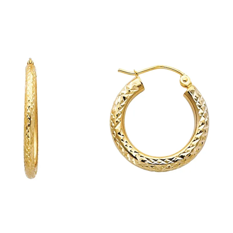 14KY DC 3.0MM RD HOOP EAR (20MM)