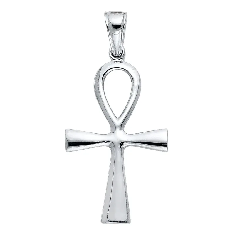 14KW ANKH CROSS PENDANT