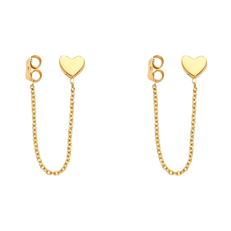 14KY Hanging Chain Earring